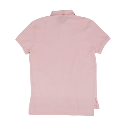Pink Solid Short Sleeve Polo