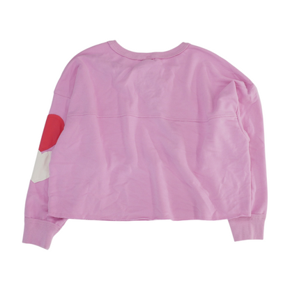 Pink Solid Sweatshirt Pullover
