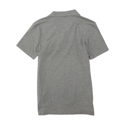 Gray Color Block Short Sleeve Polo