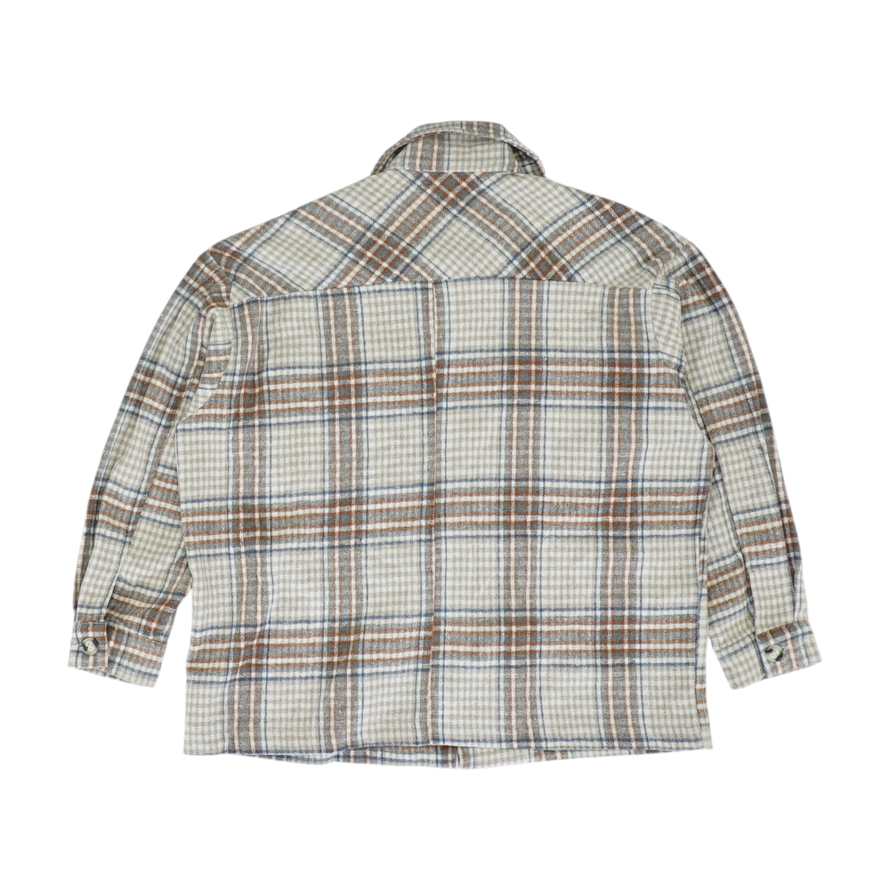 Multi Plaid Flannel Button Down