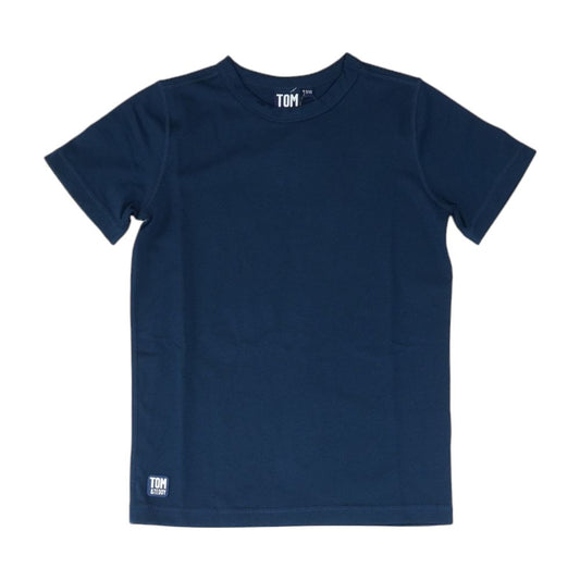 Navy Solid Swim Top
