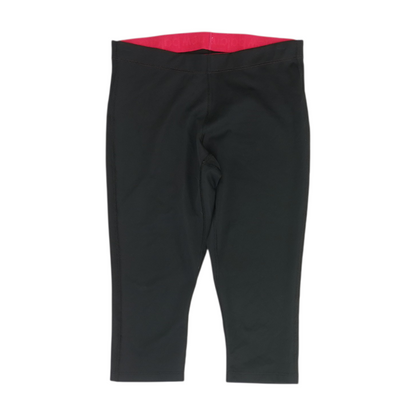 Black Solid Capris