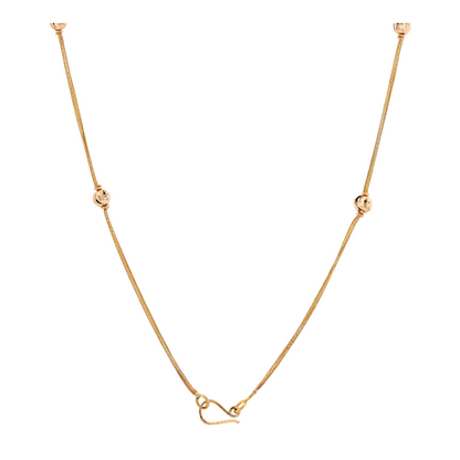 21K Yellow Gold Chain Necklace