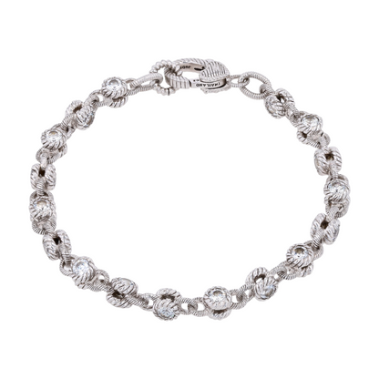 Sterling Silver Cubic Zirconia Tennis Bracelet