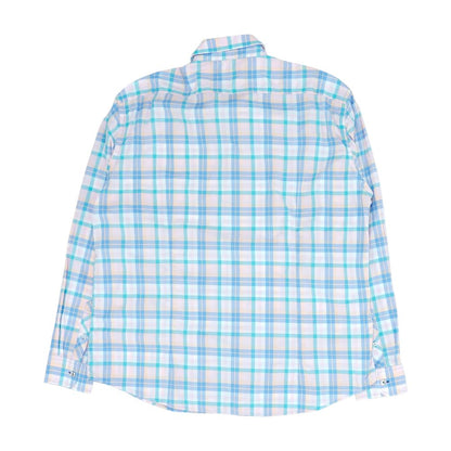 Pink Plaid Long Sleeve Button Down