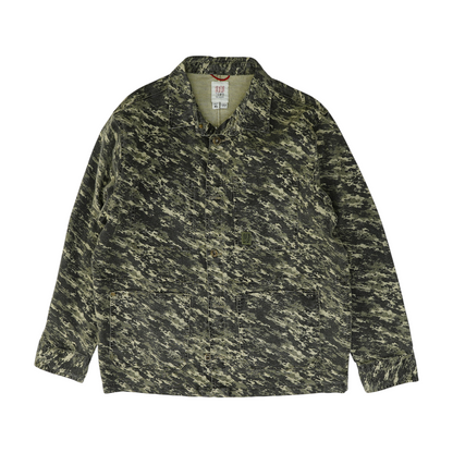 Green Camo Denim Jacket