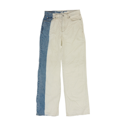 White Abstract Jeans