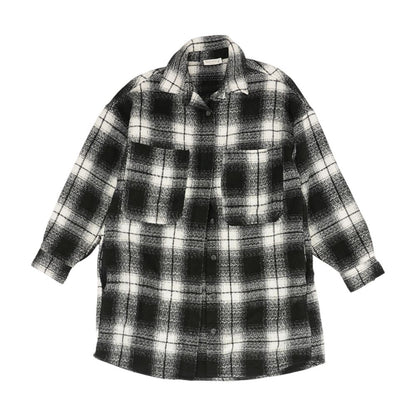 Black Plaid Button Down
