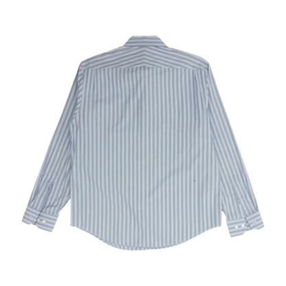 Navy Plaid Long Sleeve Button Down