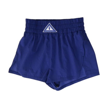 Blue Solid Active Shorts