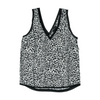 Black Animal Print Blouse