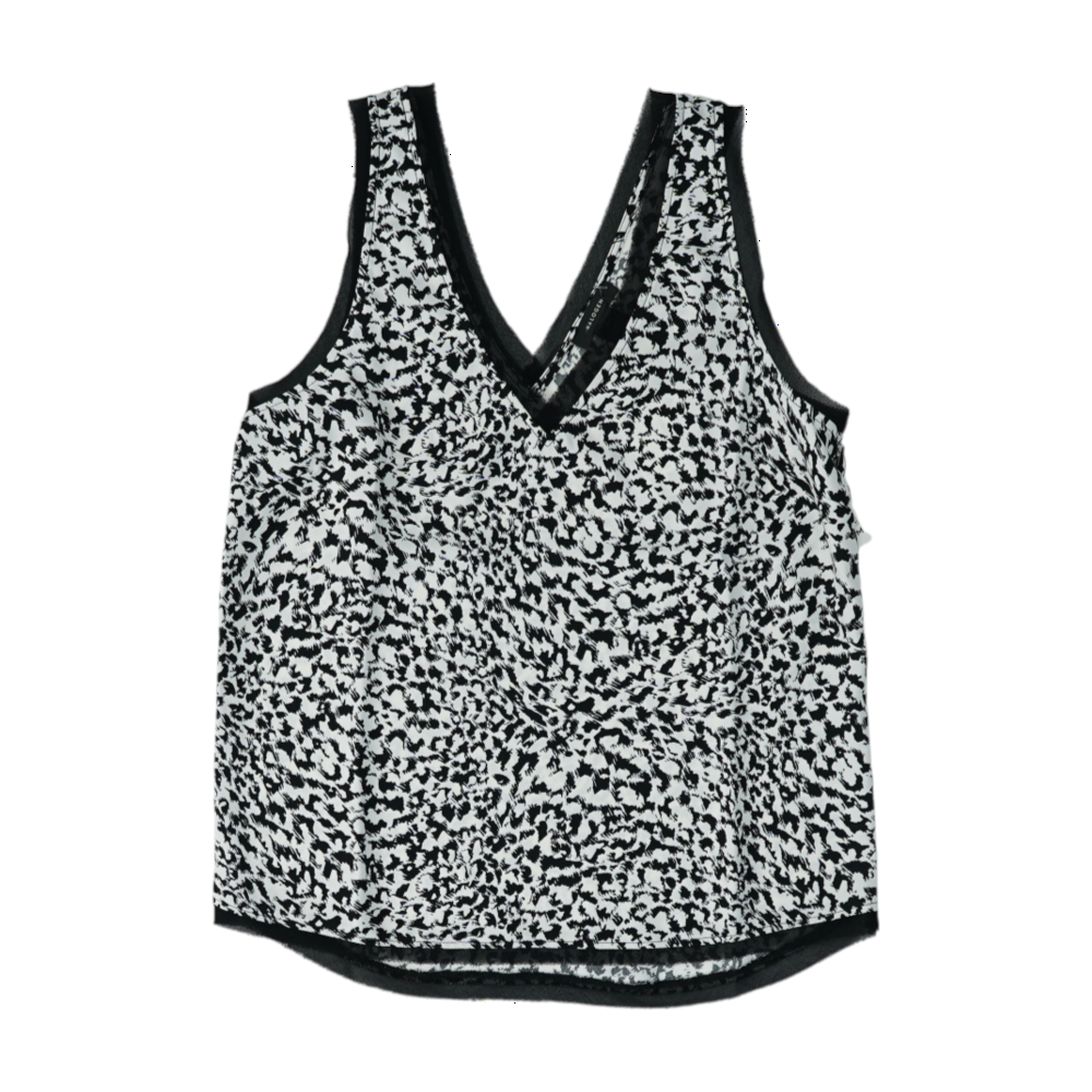 Black Animal Print Blouse