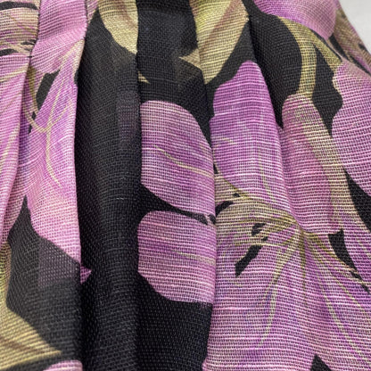 Purple Dawning Beaded Tuck Shorts