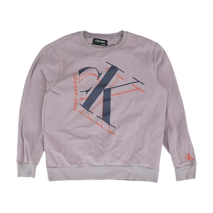Purple Solid Sweatshirt Pullover