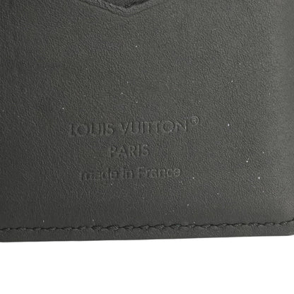 Black LV Aerogram Pocket Organizer in Waxy Calfskin