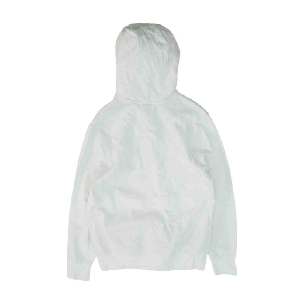 White Solid Hoodie Pullover