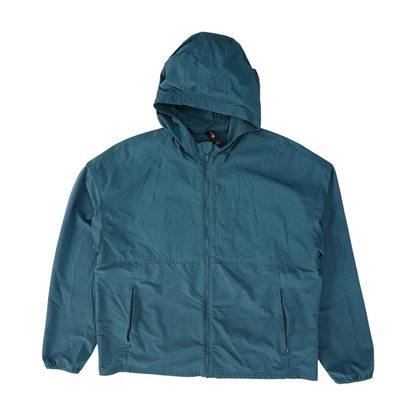 Blue Solid Rain Jacket