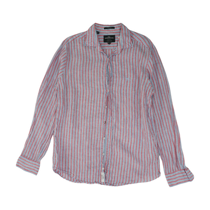 Blue Striped Long Sleeve Button Down