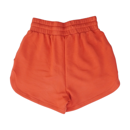 Red Solid Active Shorts