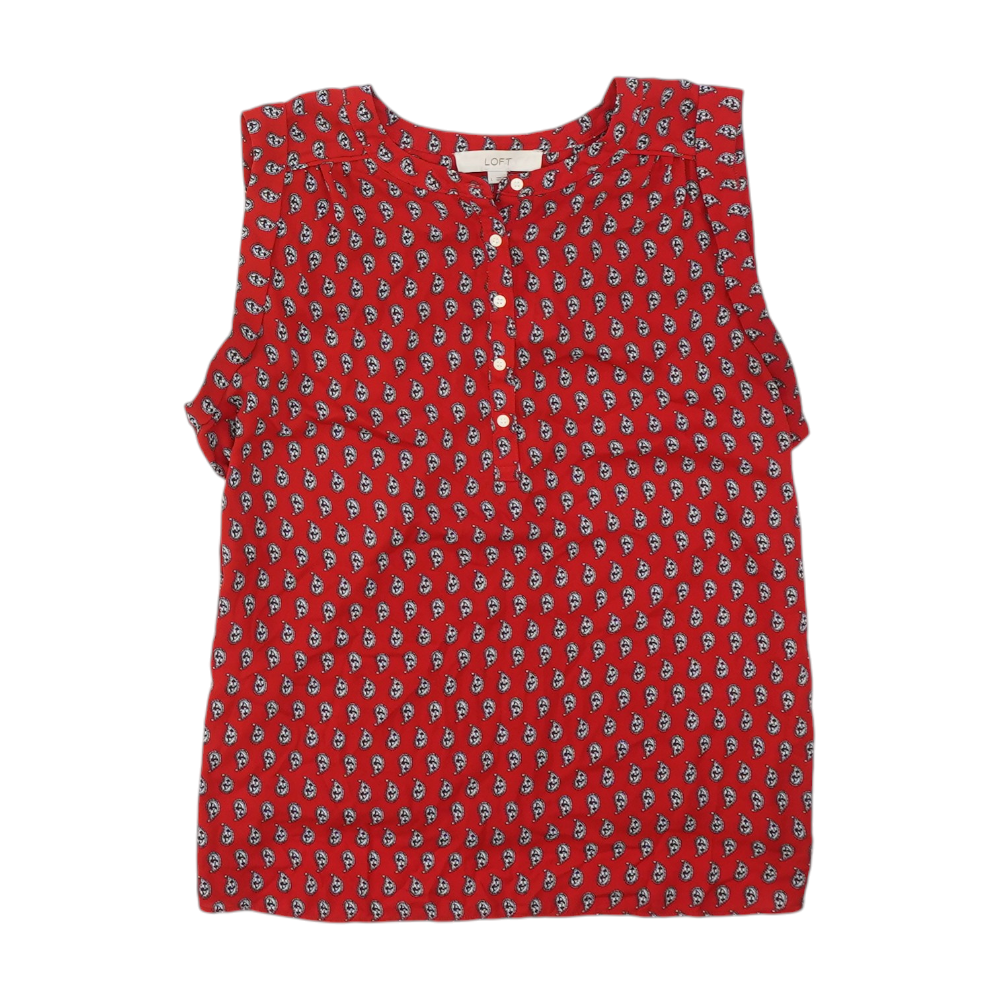 Red Paisley Blouse