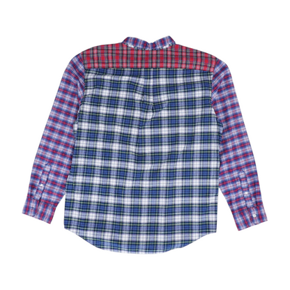 Multi Plaid Flannel Button Down