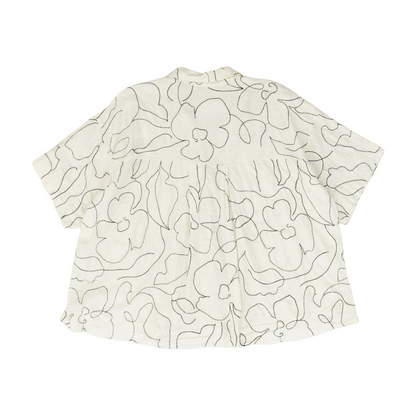 Ivory Abstract Button Down