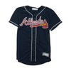 Boys' Navy Atlanta Braves Short Sleeve Jersey