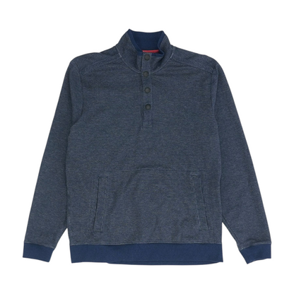 Blue Houndstooth Sweatshirt Pullover