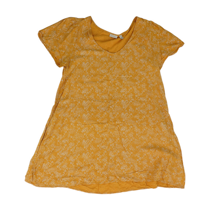 Mustard Floral Mini Dress