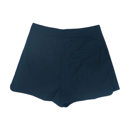 Black Solid Chino Shorts