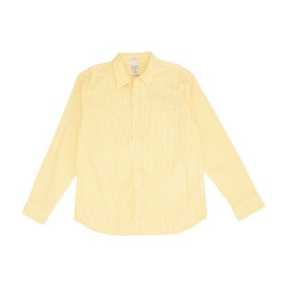 Yellow Striped Long Sleeve Button Down