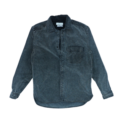Charcoal Striped Long Sleeve Button Down