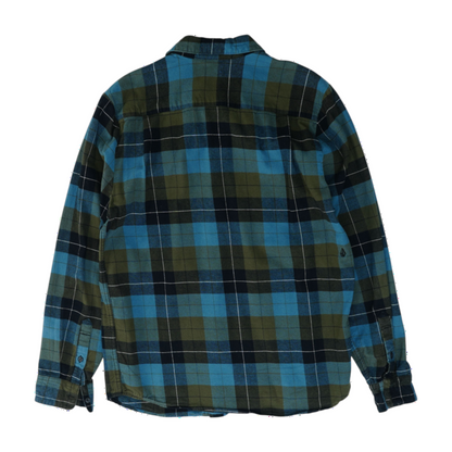 Blue Plaid Flannel Button Down