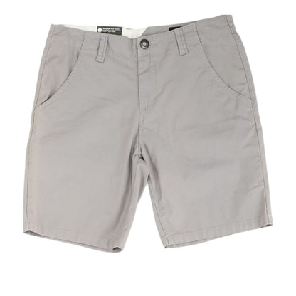 Gray Solid Chino Shorts