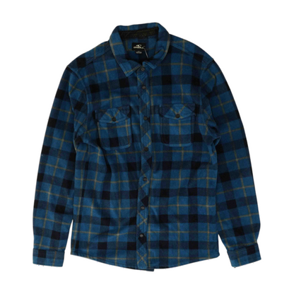 Blue Plaid Flannel Button Down