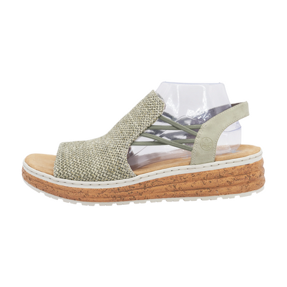 Green Flat Sandals
