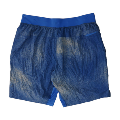 Blue Abstract Active Shorts
