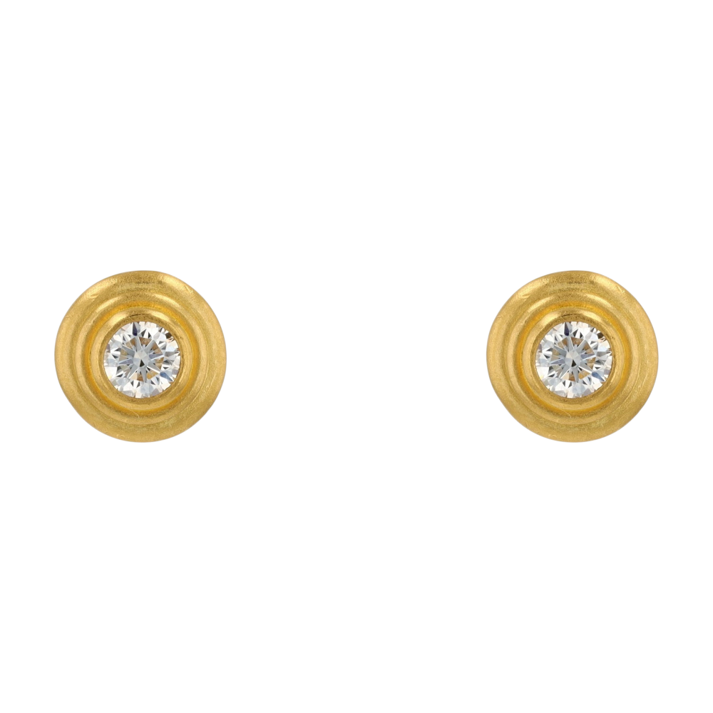 1/5 ctw 18K Rose Gold Diamond Hoop Earrings