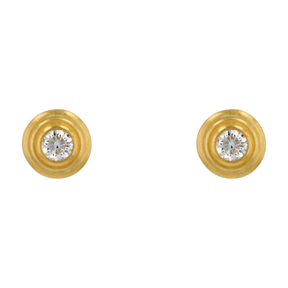1/5 ctw 18K Rose Gold Diamond Hoop Earrings