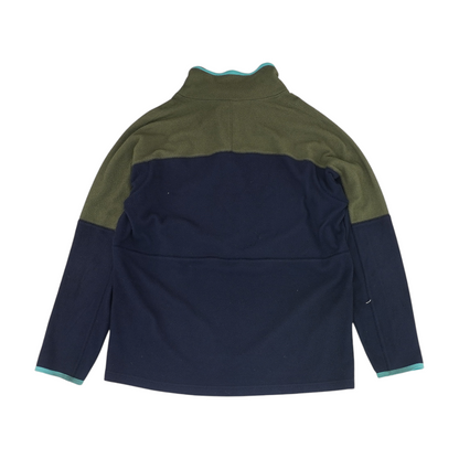 Navy Color Block 1/4 Zip Pullover