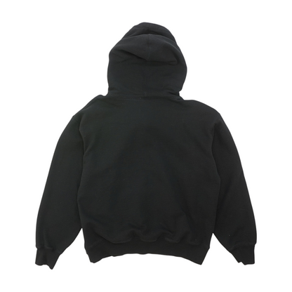 Black Solid Hoodie Pullover