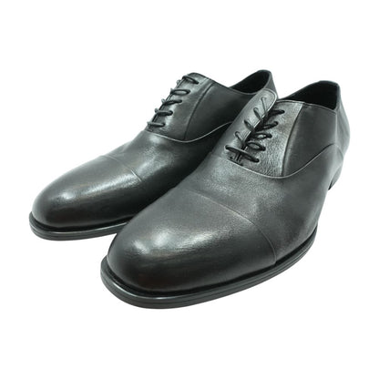 Black Leather Derby/oxford Dress Shoes