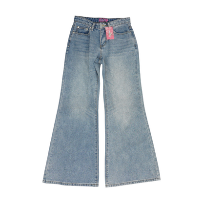 Blue Wide Leg Jeans