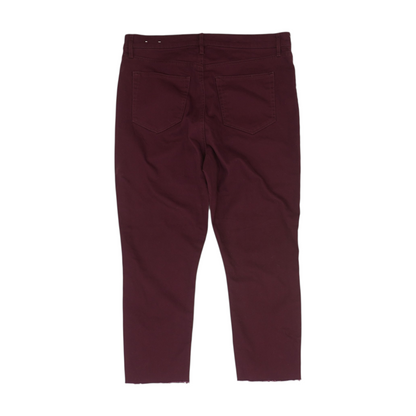 Burgundy Petite Skinny Jeans