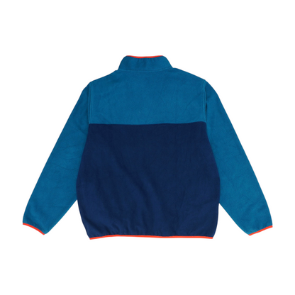 Navy Color Block 1/4 Zip Pullover