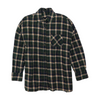 Green Plaid Flannel Button Down