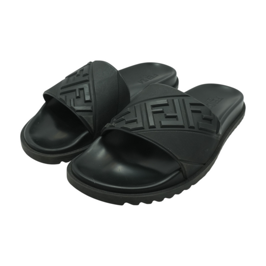 Black 7X1377 Rubber Slides