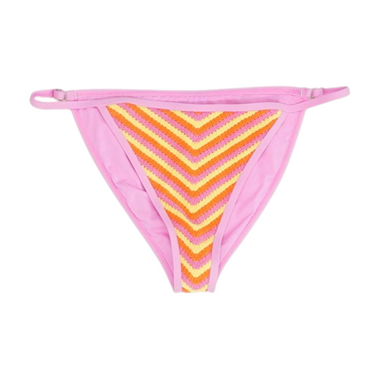Pink Striped Swim Bottom