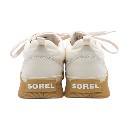 Cream Low-Top Athletic Shoes
