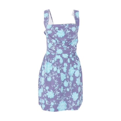 Blue Floral Mini Dress